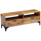 Meuble TV en bois de manguier 120x35x45 cm