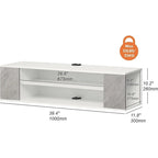 Meuble TV flottant, étagère murale, meuble de divertissement, buffet flottant sous TV, 99 cm