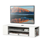 Meuble TV flottant, étagère murale, meuble de divertissement, buffet flottant sous TV, 99 cm