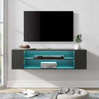 Meuble TV flottant, étagère murale, meuble de divertissement, buffet flottant sous TV, 99 cm
