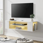 Meuble TV flottant, étagère murale, meuble de divertissement, buffet flottant sous TV, 99 cm