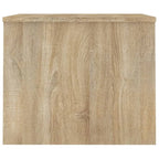 Table basse relevable, table d'appoint, bout de canapé, bois d'ingénierie - 80 x 50,5 x 41,5 cm