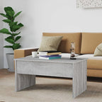 Table basse relevable, table d'appoint, bout de canapé, bois d'ingénierie - 80 x 50,5 x 41,5 cm