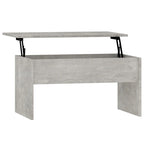 Table basse relevable, table d'appoint, bout de canapé, bois d'ingénierie - 80 x 50,5 x 41,5 cm