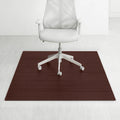 Tapis de chaise rectangulaire standard en bambou écologique – (72 x 48), qualité supérieure, tapis de chaise écologique