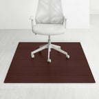 Tapis de chaise rectangulaire standard en bambou écologique – (72 x 48), qualité supérieure, tapis de chaise écologique