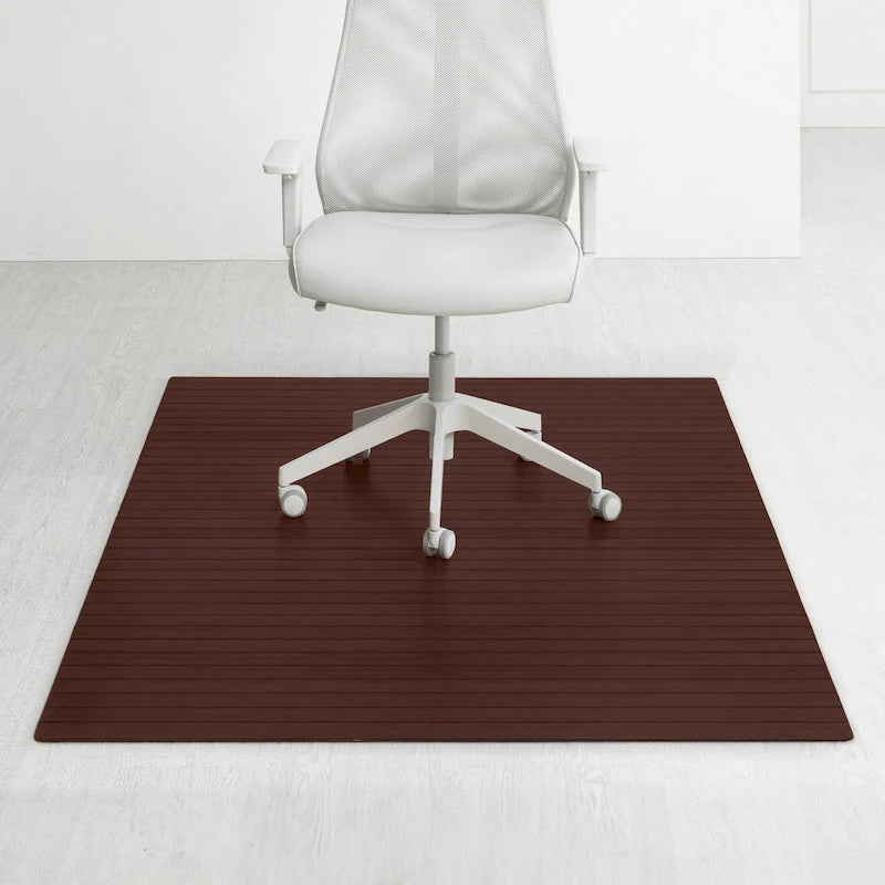 Jani Eco Bamboo Standard Rectangular Chair Mat - (72 x 48), Premium Quality, Eco-Friendly Chair Mat