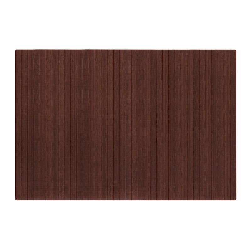 Tapis de chaise rectangulaire standard en bambou écologique – (72 x 48), qualité supérieure, tapis de chaise écologique