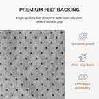 Tapis de chaise rectangulaire standard en bambou écologique – (72 x 48), qualité supérieure, tapis de chaise écologique