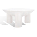 Table basse Isavella Rd en bois - 35 po L x 35 po P x 16 po H