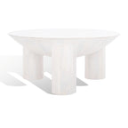 Table basse Isavella Rd en bois - 35 po L x 35 po P x 16 po H