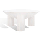 Table basse Isavella Rd en bois - 35 po L x 35 po P x 16 po H