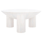 Table basse Isavella Rd en bois - 35 po L x 35 po P x 16 po H