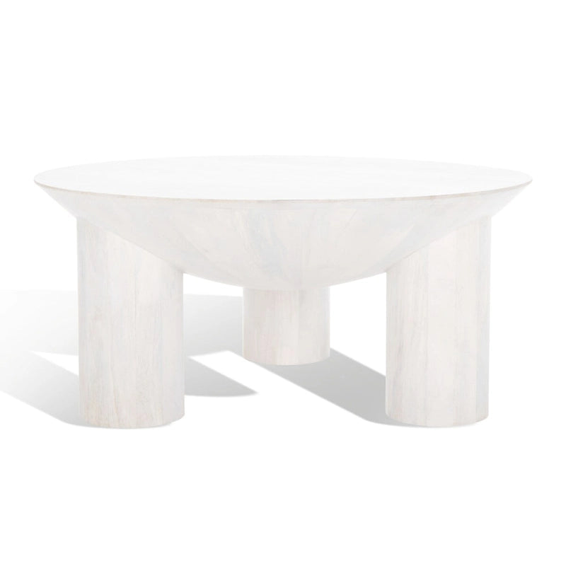 Table basse Isavella Rd en bois - 35 po L x 35 po P x 16 po H