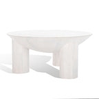 Table basse Isavella Rd en bois - 35 po L x 35 po P x 16 po H