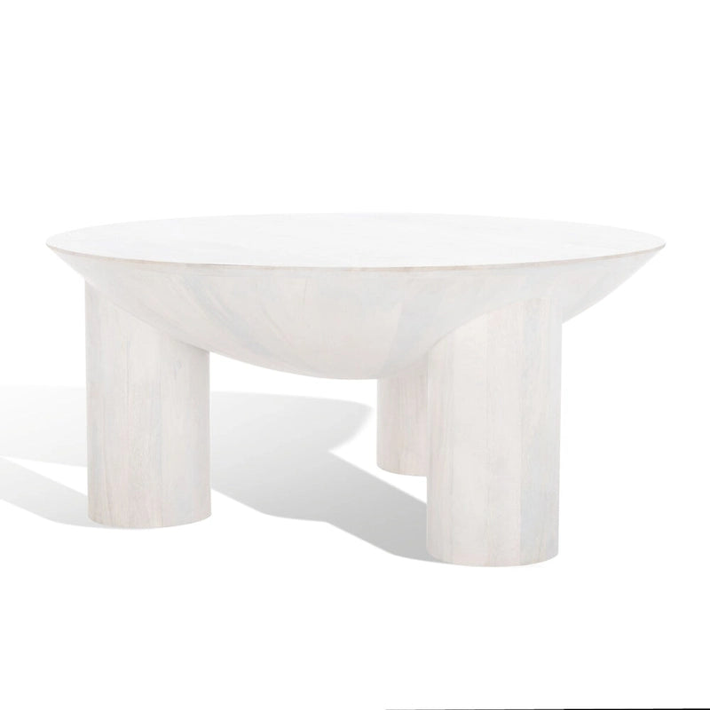 Table basse Isavella Rd en bois - 35 po L x 35 po P x 16 po H