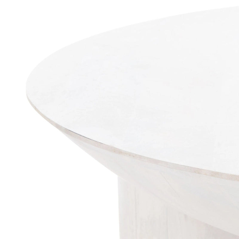 Table basse Isavella Rd en bois - 35 po L x 35 po P x 16 po H