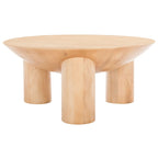 Table basse Isavella Rd en bois - 35 po L x 35 po P x 16 po H
