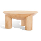 Table basse Isavella Rd en bois - 35 po L x 35 po P x 16 po H