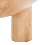 Table basse Isavella Rd en bois - 35 po L x 35 po P x 16 po H