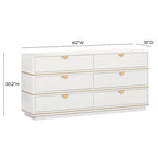 Commode 6 tiroirs Julieta