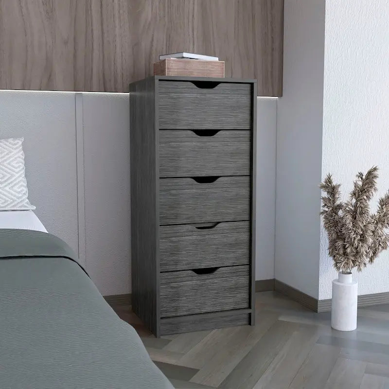 Commode haute à 5 tiroirs Basilea