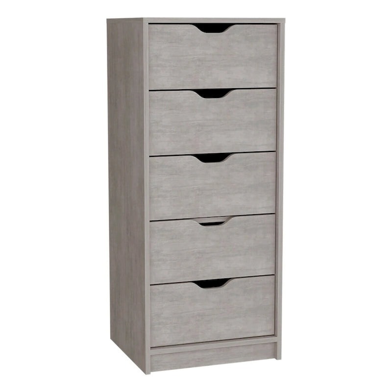 Commode haute à 5 tiroirs Basilea