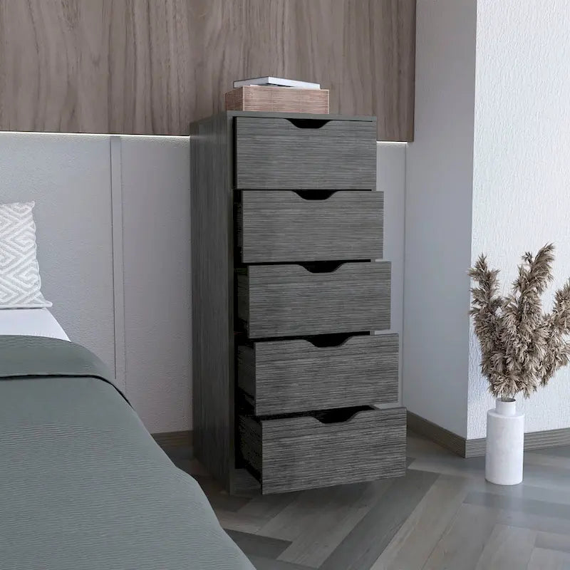 Commode haute à 5 tiroirs Basilea