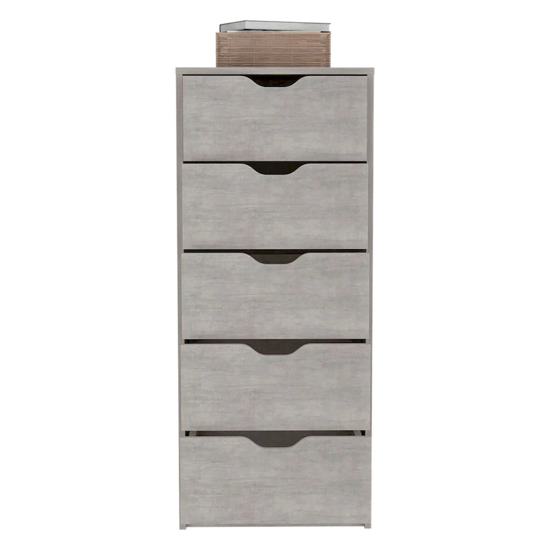 Commode haute à 5 tiroirs Basilea