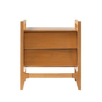 Table de chevet scandinave en bois massif Angle Face