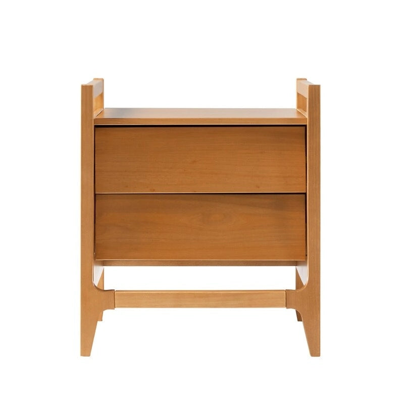Table de chevet scandinave en bois massif Angle Face