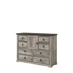 Chambre à coucher Aimon Gray, panneaux rustiques