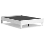 Lit plateforme complet Hallityn blanc