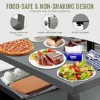 Îlot de rangement de cuisine extérieur en aluminium avec suspension murale, armoire de rangement pour barbecue autoportante