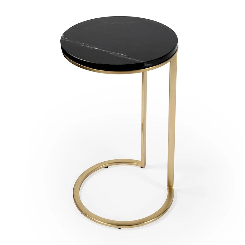 Table d'appoint Shounderia en marbre noir