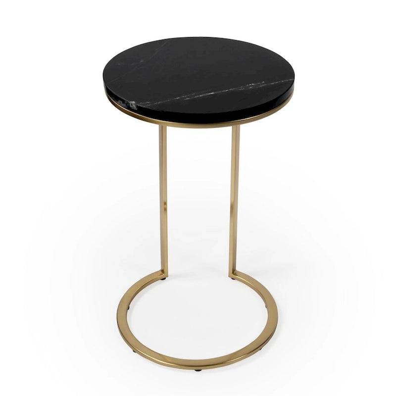 Table d'appoint Shounderia en marbre noir