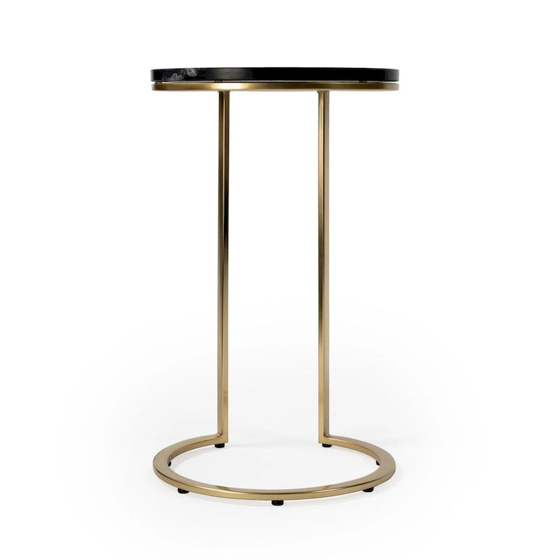 Table d'appoint Shounderia en marbre noir