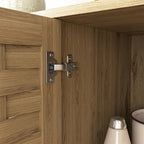 Buffet de salle à manger en bois avec étagère réglable