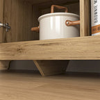 Buffet de salle à manger en bois avec étagère réglable