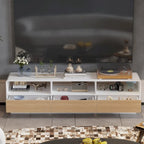 Meuble TV tiroir innovant à rebond : une fusion de fonction et de style - 70,9