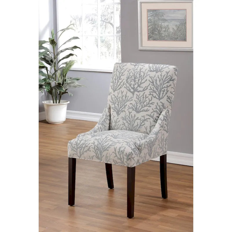 Chaise de salle à manger à accoudoirs inclinés Marie Transitional