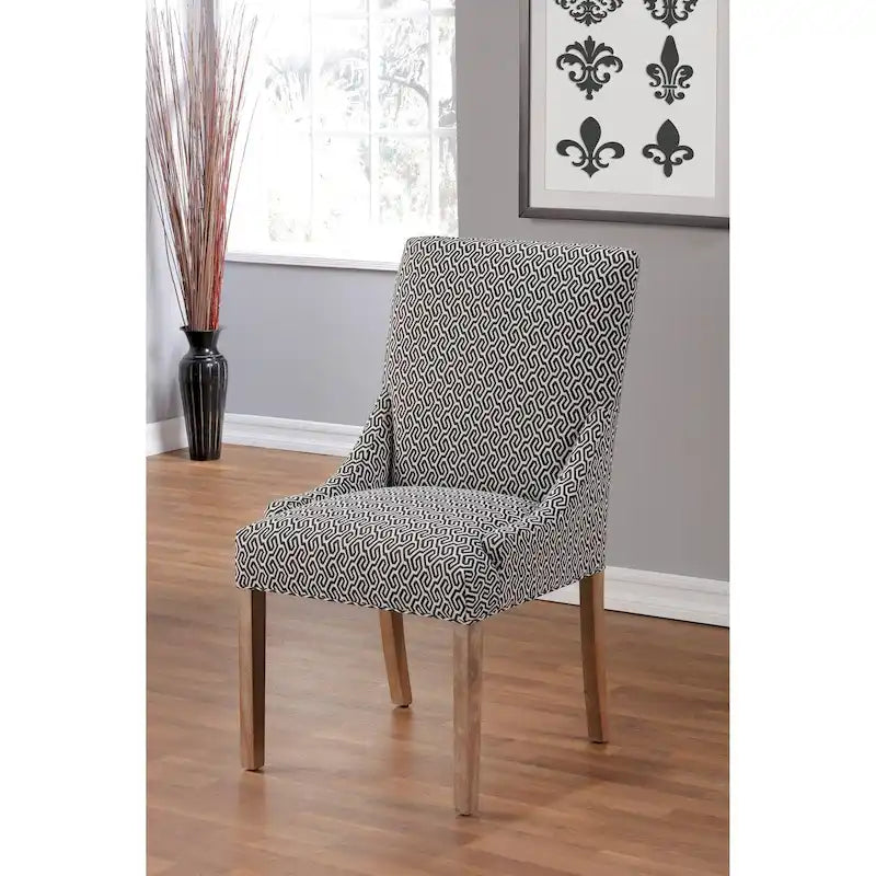 Chaise de salle à manger à accoudoirs inclinés Marie Transitional