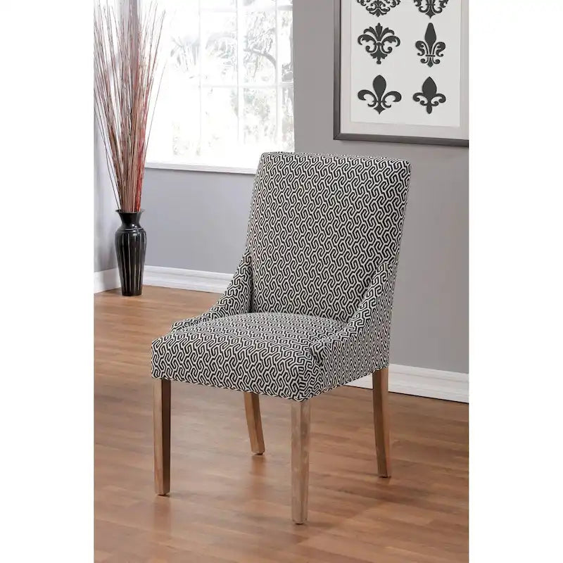 Chaise de salle à manger à accoudoirs inclinés Marie Transitional