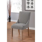 Chaise de salle à manger à accoudoirs inclinés Marie Transitional