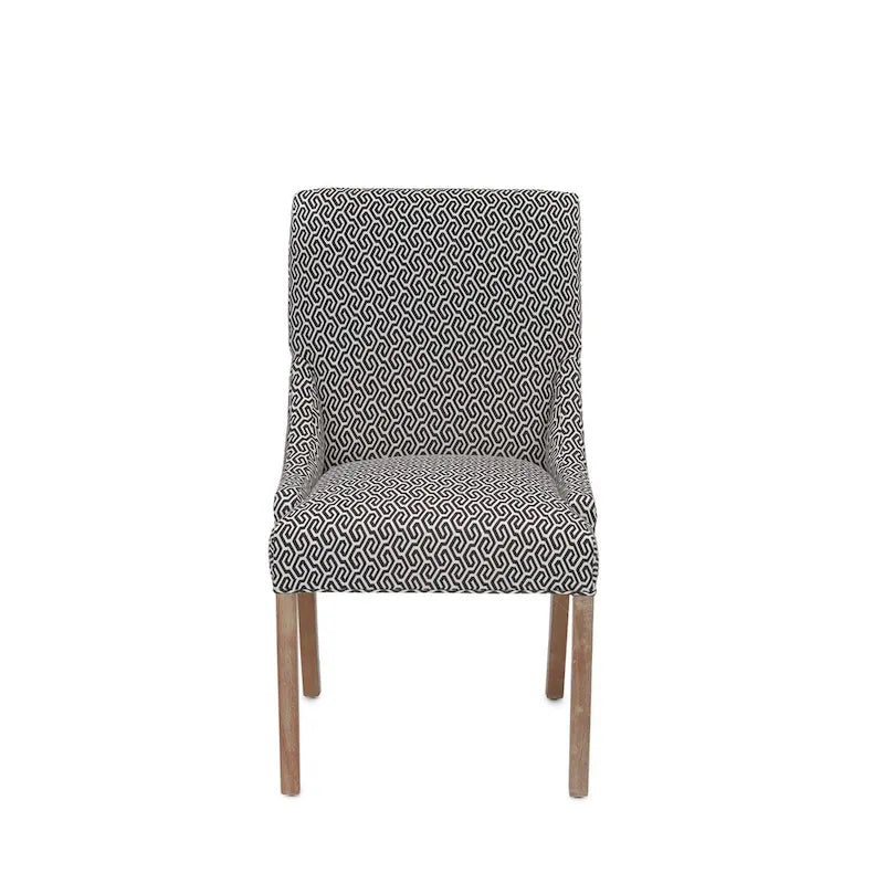 Chaise de salle à manger à accoudoirs inclinés Marie Transitional