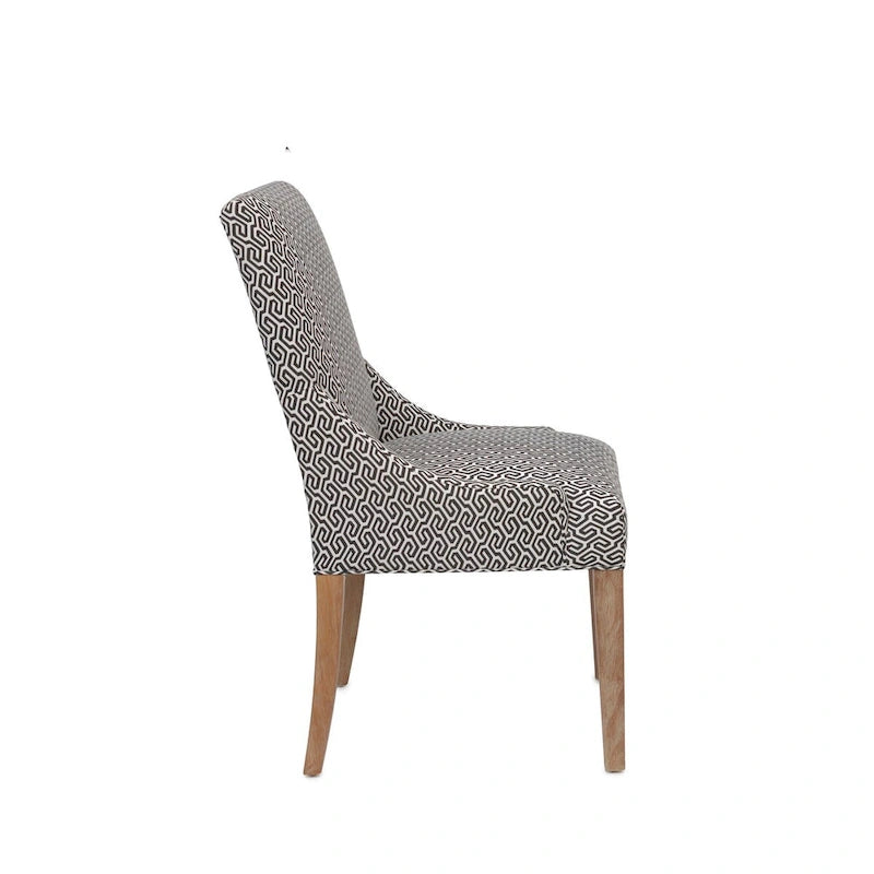 Chaise de salle à manger à accoudoirs inclinés Marie Transitional