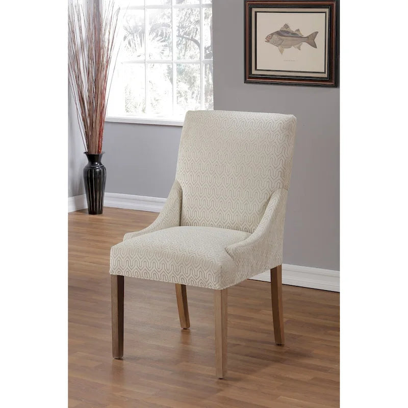 Chaise de salle à manger à accoudoirs inclinés Marie Transitional