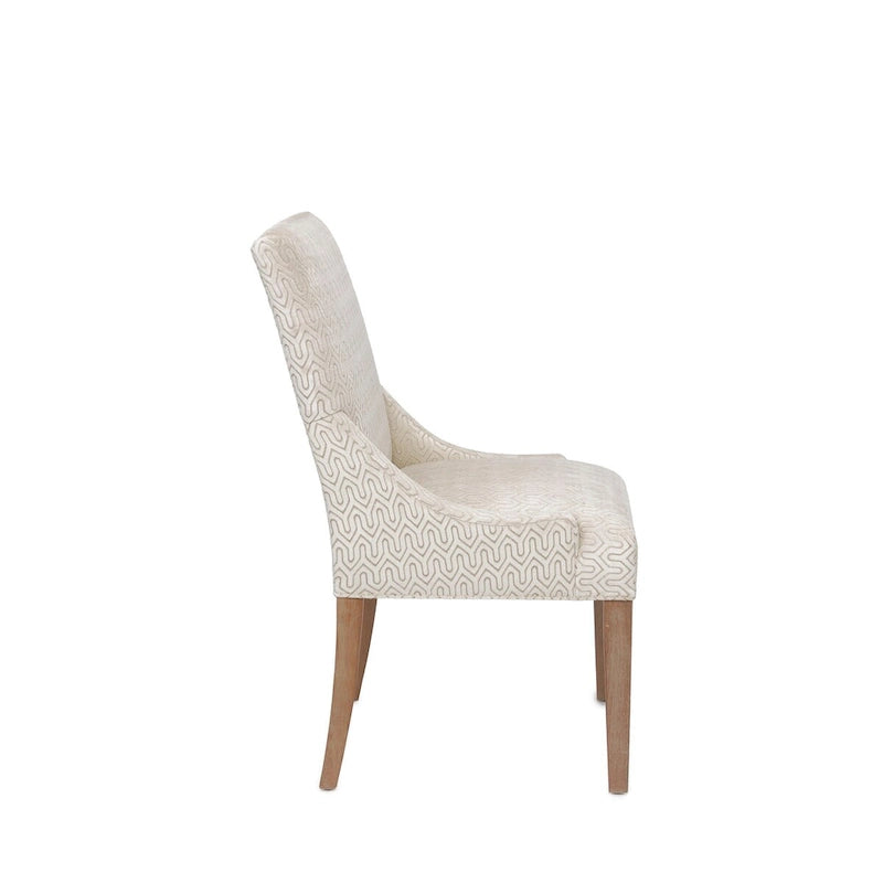 Chaise de salle à manger à accoudoirs inclinés Marie Transitional