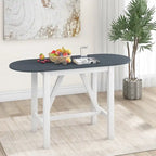 Table à manger en bois hauteur comptoir avec abattant