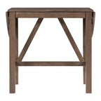 Table à manger en bois hauteur comptoir avec abattant